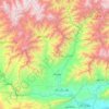 Mapa topográfico Laguemã, altitude, relevo
