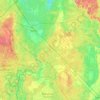 Mapa topográfico Тосненское городское поселение, altitude, relevo