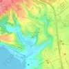 Mapa topográfico Chã da Jaqueira, altitude, relevo
