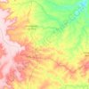 Mapa topográfico Cristalândia do Piauí, altitude, relevo