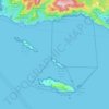Mapa topográfico Réserve naturelle de l'archipel de Riou, altitude, relevo
