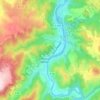 Mapa topográfico Saint-Ilpize, altitude, relevo