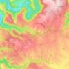 Mapa topográfico Montirat, altitude, relevo