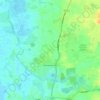 Mapa topográfico Brandesburton, altitude, relevo