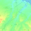 Mapa topográfico Amontada, altitude, relevo