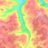 Mapa topográfico Pargny-la-Dhuys, altitude, relevo