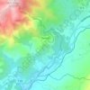 Mapa topográfico Tavaco, altitude, relevo