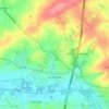 Mapa topográfico La Vergne, altitude, relevo