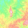 Mapa topográfico Formosa da Serra Negra, altitude, relevo