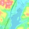 Mapa topográfico Schroon Lake, altitude, relevo