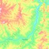 Mapa topográfico Barão de Grajaú, altitude, relevo