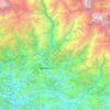 Mapa topográfico लमजुङ, altitude, relevo