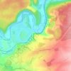 Mapa topográfico Montois-la-Montagne, altitude, relevo