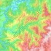 Mapa topográfico Taramundi, altitude, relevo