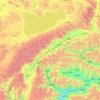 Mapa topográfico འདམ་གཞུང་རྫོང / 当雄县 / Damxung, altitude, relevo