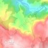Mapa topográfico Corzos, altitude, relevo
