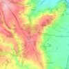Mapa topográfico Bourton-on-the-Hill, altitude, relevo