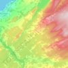 Mapa topográfico Sainte-Françoise, altitude, relevo