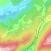 Mapa topográfico Peñacaballera, altitude, relevo