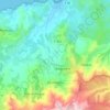 Mapa topográfico Occhiatana, altitude, relevo
