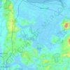 Mapa topográfico Elbe-Weser-Schifffahrtsweg, altitude, relevo