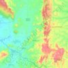 Mapa topográfico Urandi, altitude, relevo