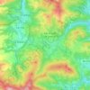 Mapa topográfico Arcentales, altitude, relevo