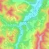 Mapa topográfico Waitsfield, altitude, relevo