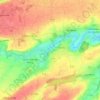 Mapa topográfico Creully sur Seulles, altitude, relevo