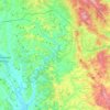 Mapa topográfico Asciano, altitude, relevo