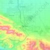 Mapa topográfico Palmdale, altitude, relevo