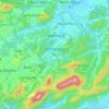 Mapa topográfico Região Pendotiba, altitude, relevo