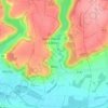 Mapa topográfico Bitry, altitude, relevo