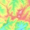 Mapa topográfico Chapada, altitude, relevo