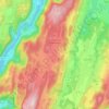 Mapa topográfico Sonthonnax-la-Montagne, altitude, relevo