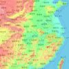 Mapa topográfico 长江, altitude, relevo