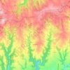 Mapa topográfico Castanet, altitude, relevo