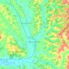Mapa topográfico Buonconvento, altitude, relevo