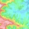 Mapa topográfico Jamberoo, altitude, relevo