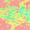 Mapa topográfico ལྷ་རྩེ་རྫོང་ / 拉孜县 / Lhatse, altitude, relevo