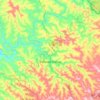 Mapa topográfico Coronel Freitas, altitude, relevo
