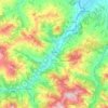 Mapa topográfico Travo, altitude, relevo