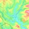 Mapa topográfico Gimonde, altitude, relevo