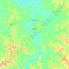 Mapa topográfico Pedreiras, altitude, relevo