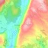 Mapa topográfico Mendiga, altitude, relevo