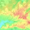 Mapa topográfico Mouzay, altitude, relevo