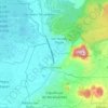 Mapa topográfico Capulhuac, altitude, relevo