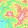 Mapa topográfico Sozoranga, altitude, relevo