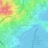 Mapa topográfico Los Montesinos, altitude, relevo