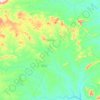 Mapa topográfico Santa Cruz, altitude, relevo
